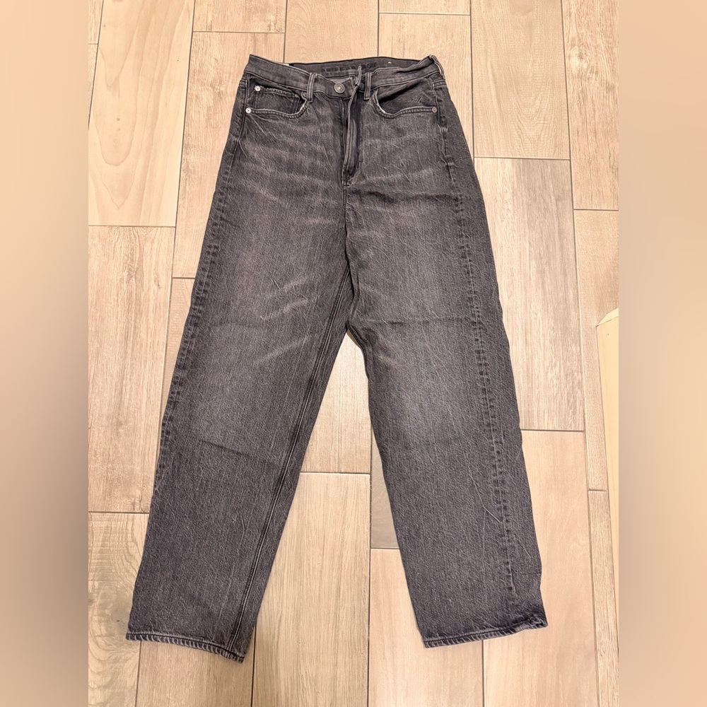 American Eagle Outfitters Charcoal Womens Baggy Jeans